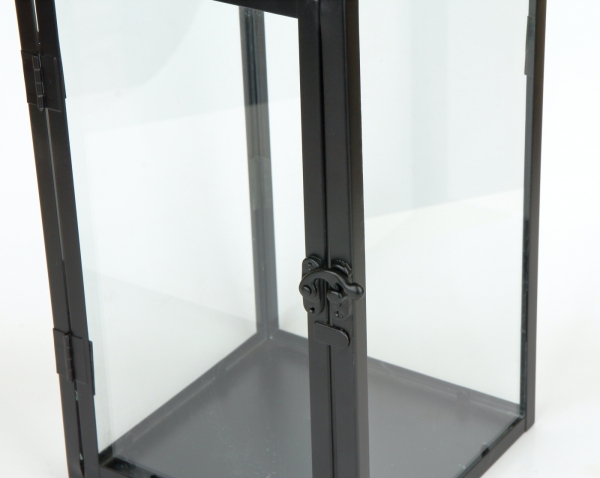 Lampáš čierna kovová 42cm