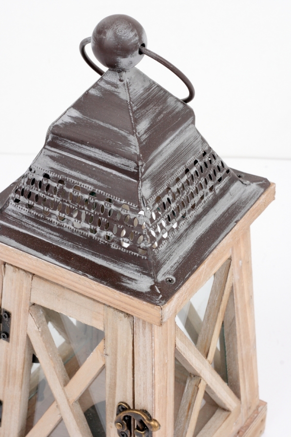 Lucerna drevená kónická 38cm