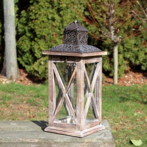 Lucerna drevená L 32cm