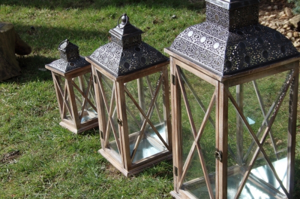 Lucerna drevená L 32cm