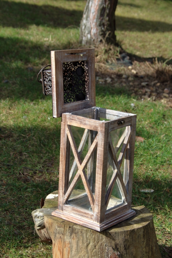 Lucerna drevená L 32cm