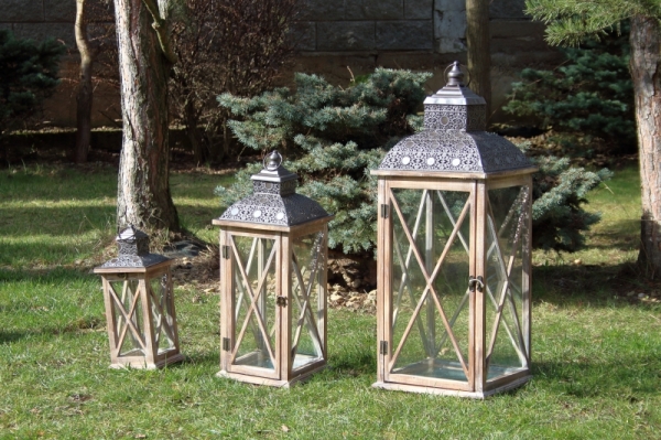 Lucerna drevená L 32cm