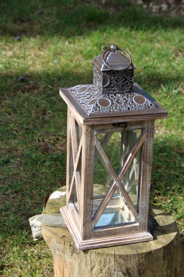 Lucerna drevená L 32cm