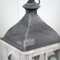 Lucerna drevená s patinou strednej 60cm