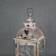 Lucerna drevená Sweet heart 55cm