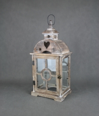 Lucerna drevená Sweet heart 55cm