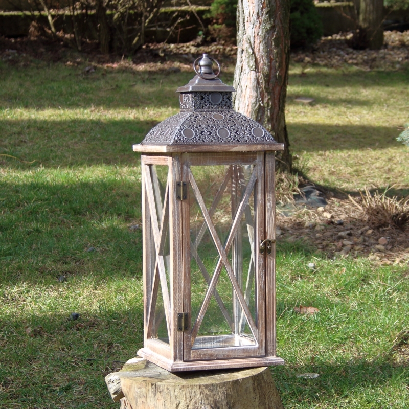 Lucerna drevená XL 61cm