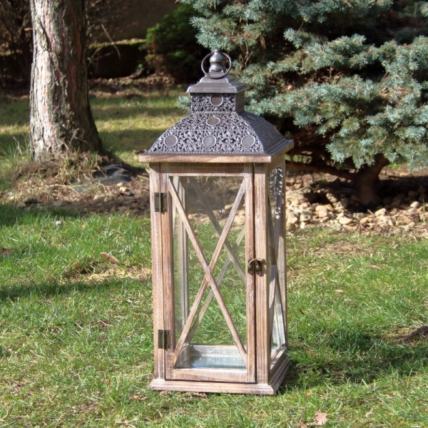 Lucerna drevená XL 61cm