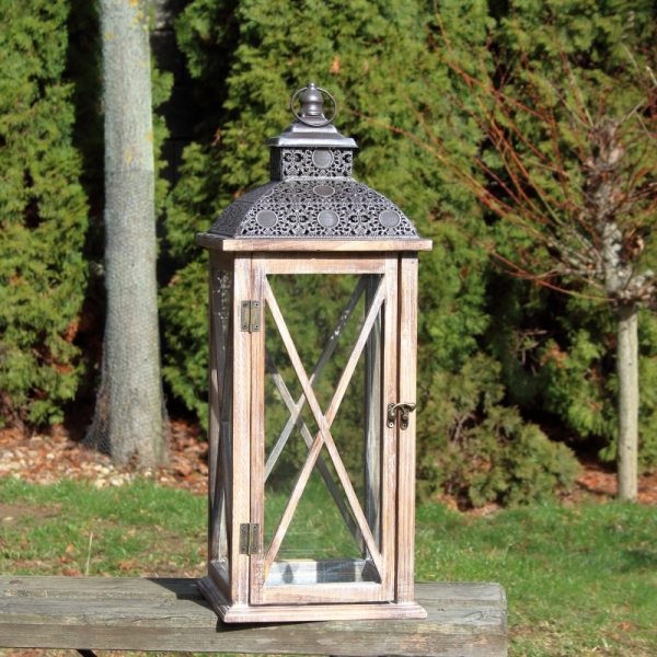 Lucerna drevená XL 61cm