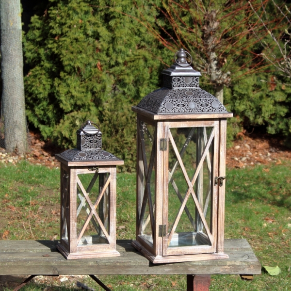 Lucerna drevená XL 61cm