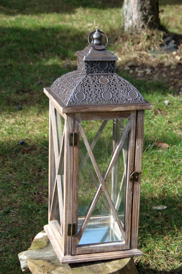 Lucerna drevená XL 61cm