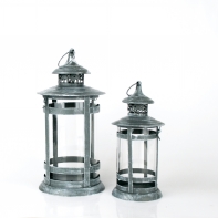 Lucerna kovova 15cm / 34cm (set 2ks)