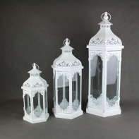 Lucerna kovová Romantic vintage 60cm