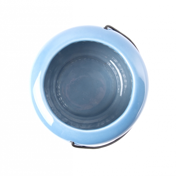 Lucerna na čajovú sviečku modrá 11,9cm