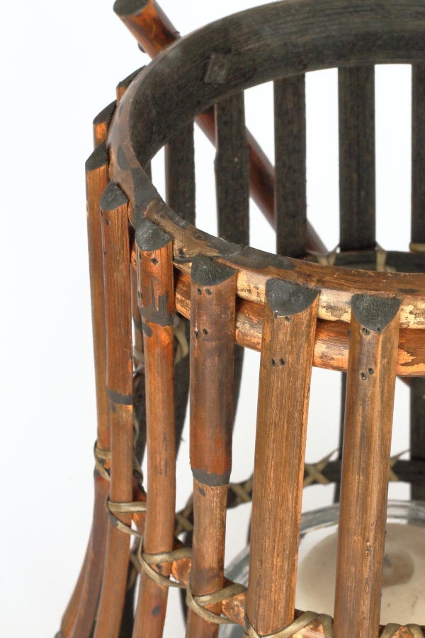 Lucerna na sviečku ratanová 34x46cm