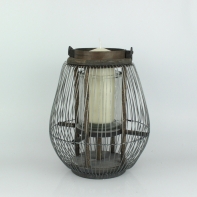 Lucerna na záhradu kovová 46cm