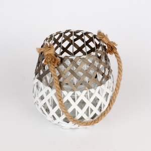 Lucerna pletená s povrazom 17cm