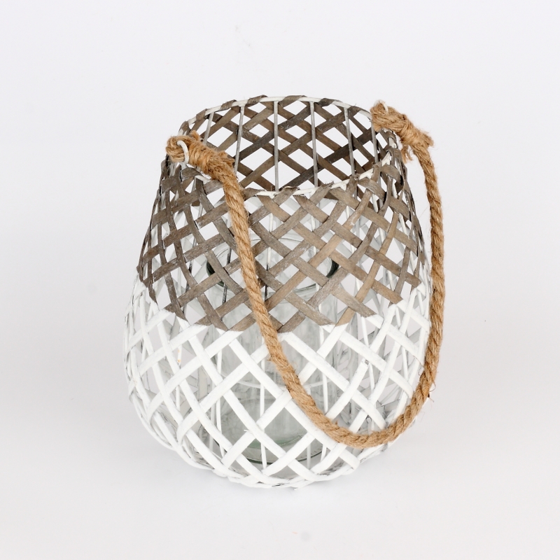 Lucerna pletená s povrazom 24cm