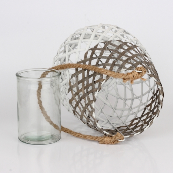 Lucerna pletená s povrazom 24cm