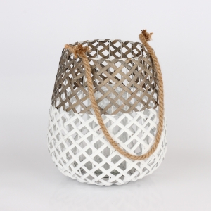 Lucerna pletená s povrazom 27cm 