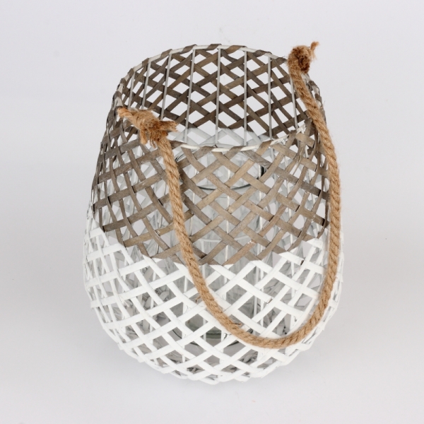 Lucerna pletená s povrazom 27cm 