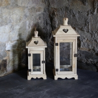 Lucerna prírodné drevo 55cm XL