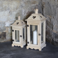 Lucerna prírodné drevo 55cm XL