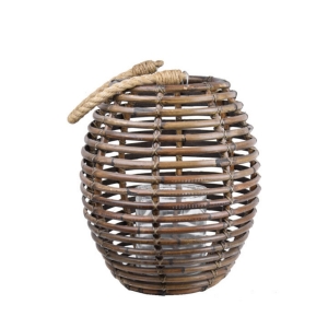 Lucerna ratanová s povrazovým uchom 40 x 40 x 45 cm