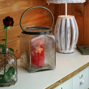 Lucerna s kovovým uchom 24cm