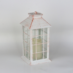 Lucerna s LED svetlom na batérie biela