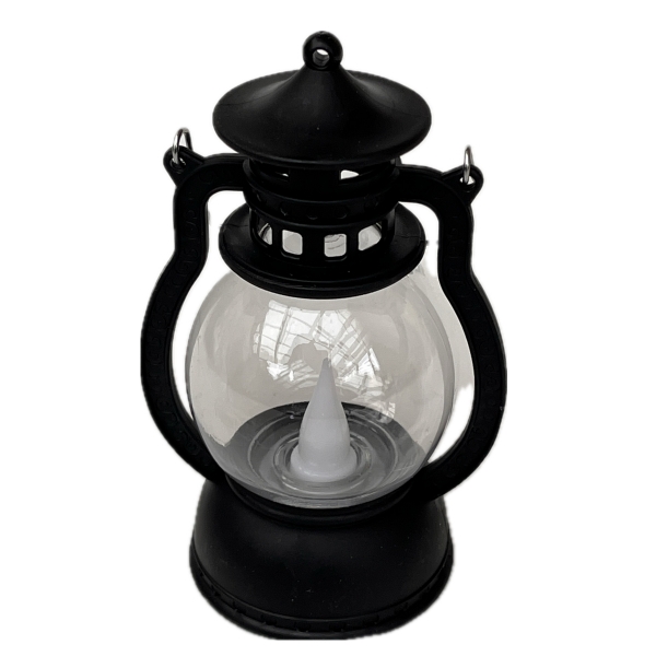 Lampáš s LED sviečkou - tichý plamienok spomienok 12cm