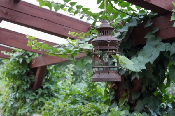 Lucerna sa žiarovkou 13,5x28,5x13,5cm