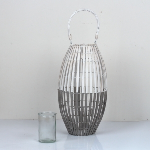 Lucerna šedobiela 40cm