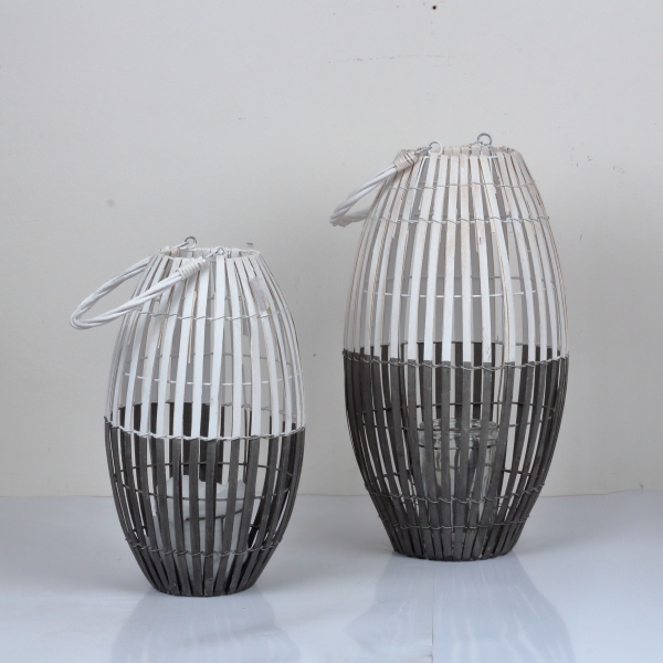 Lucerna šedobiela 50cm