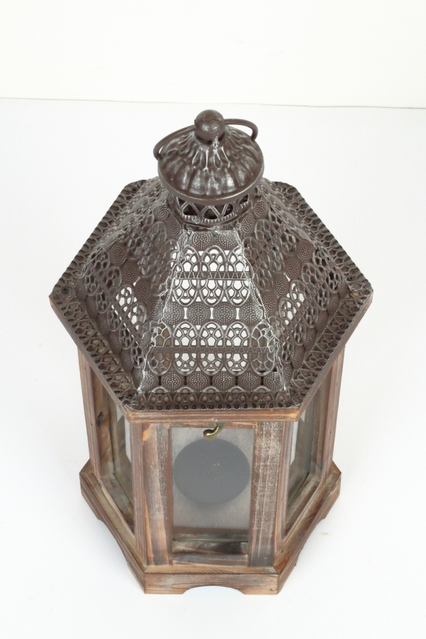 Lucerna šesťhranná 43cm 