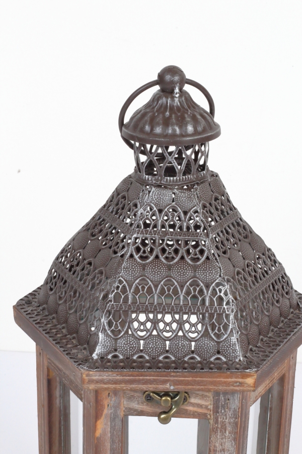 Lucerna šesťhranná 43cm 