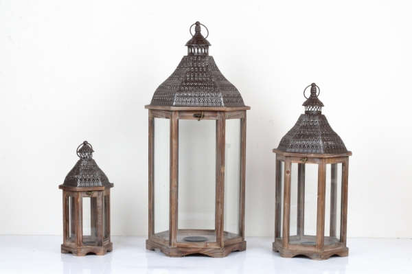 Lucerna šesťhranná 64cm