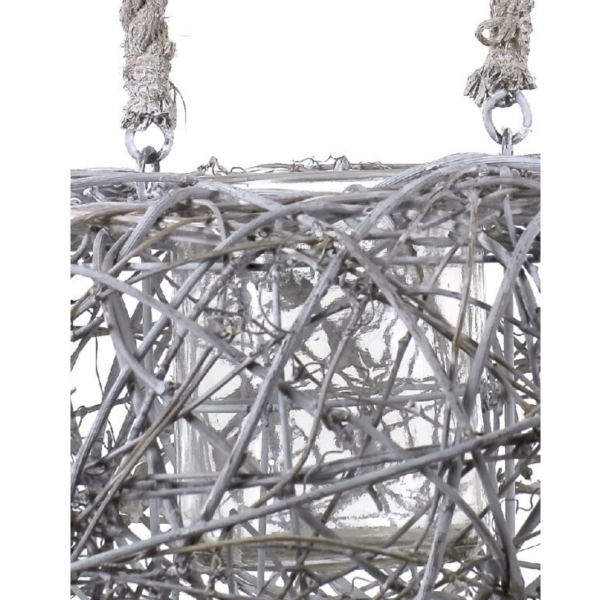 Lucerna z vŕbového prútia väčší 30 x 30 x 36 cm nepravidelný