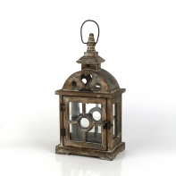 Lucerna - záhradná lampa drevená Sweet heart 42cm