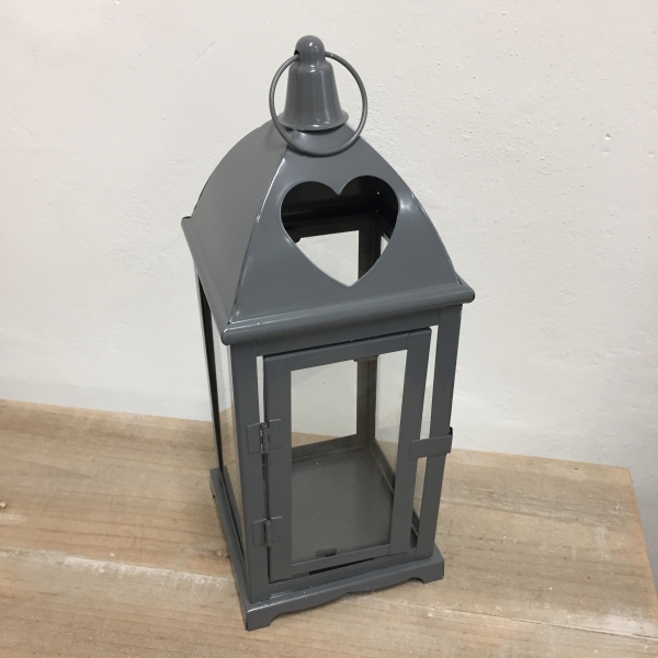 Lampáš závesná 12x12x35 cm kov