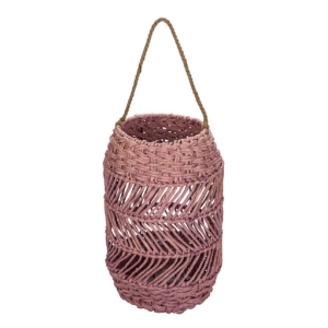 Lucerna závesná so skleneným svietnikom vo vnútri 25 x 25 x 40 cm 