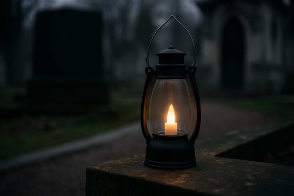 Lampášik 9,5 cm – bezpečné svetlo spomienok