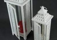 Lucerny biele set 2ks - 50 / 37cm