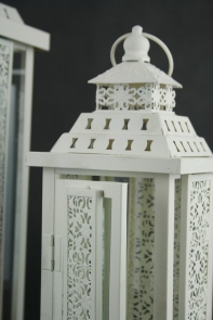 Lucerny biele set 2ks - 50 / 37cm