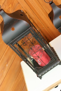 Lucerny čierny kov (set 2ks) 44 / 32cm