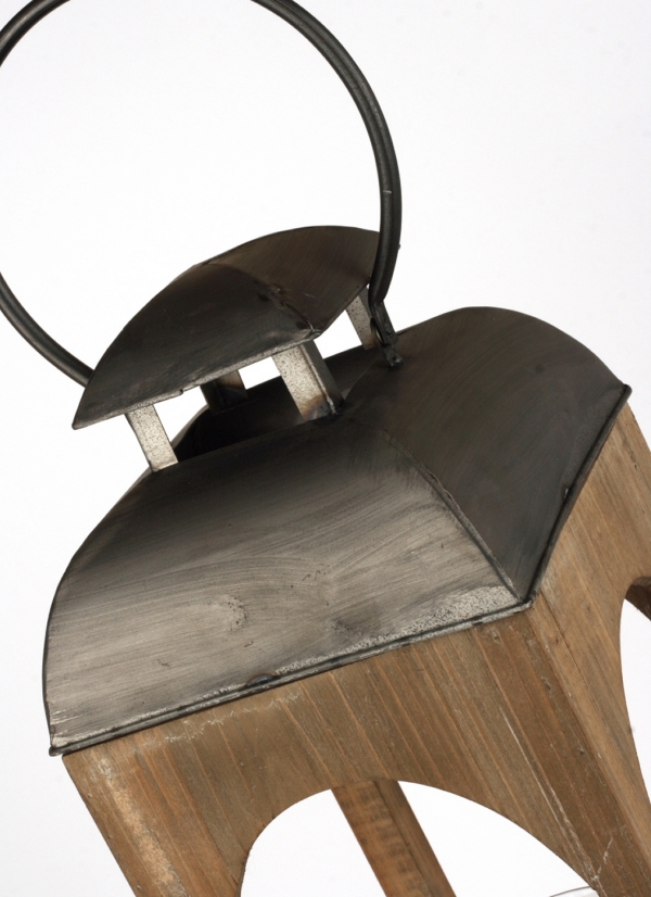 Luxusné drevená lampáš na sviečku 65cm