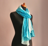 Luxusné hodvábne šatky Tyrkys