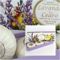 Luxusné talianske mydlo levanduľa a céder 3x100g