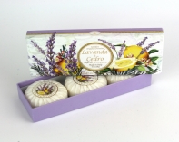 Luxusné talianske mydlo levanduľa a céder 3x100g