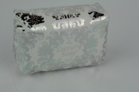 Luxusné talianske mydlo strieborný ornament 200g